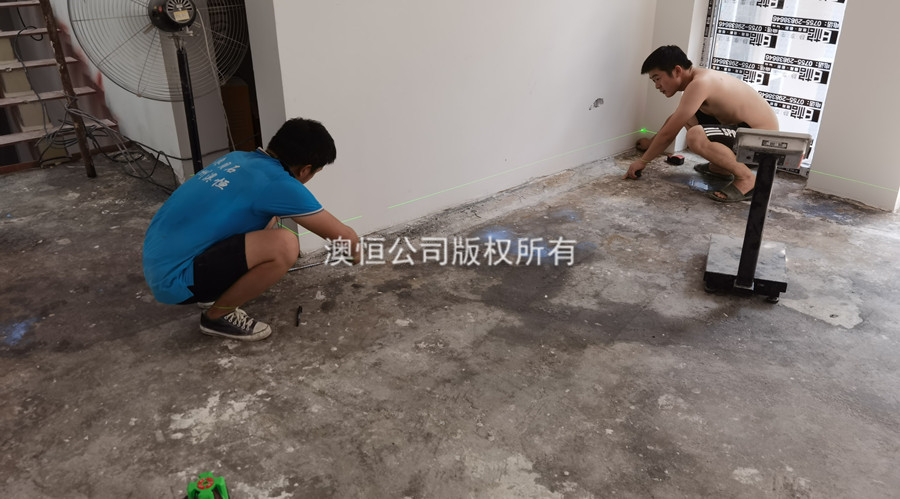 打水平、标高、弹线