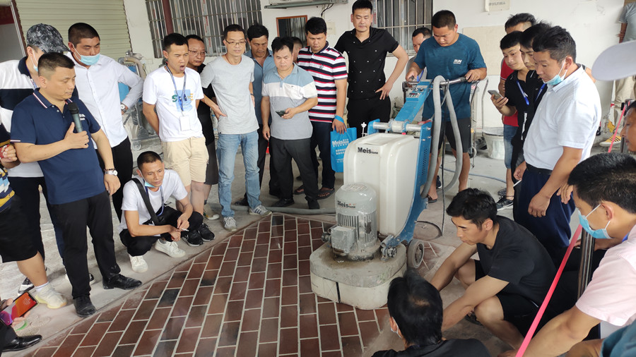 红砖地面研磨、抛光等