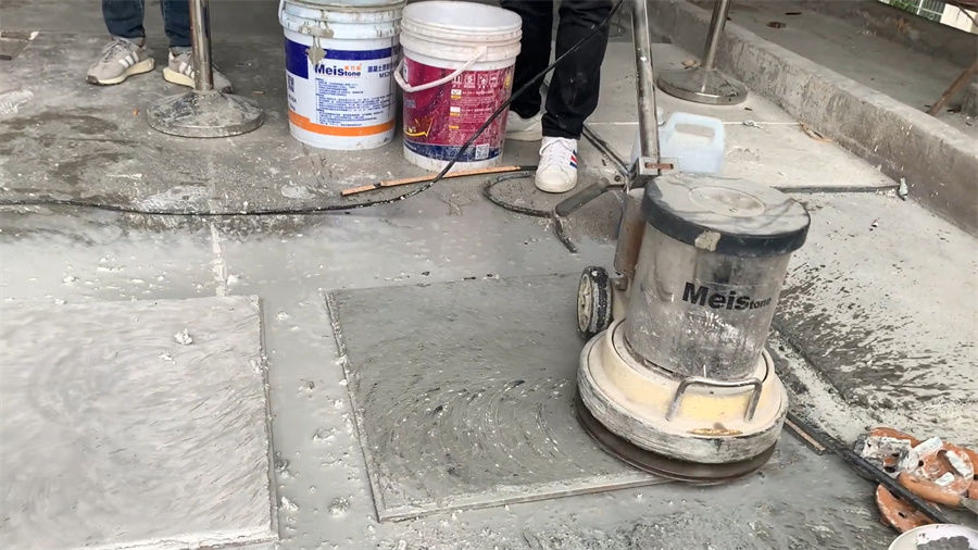 彩石无机磨石研磨